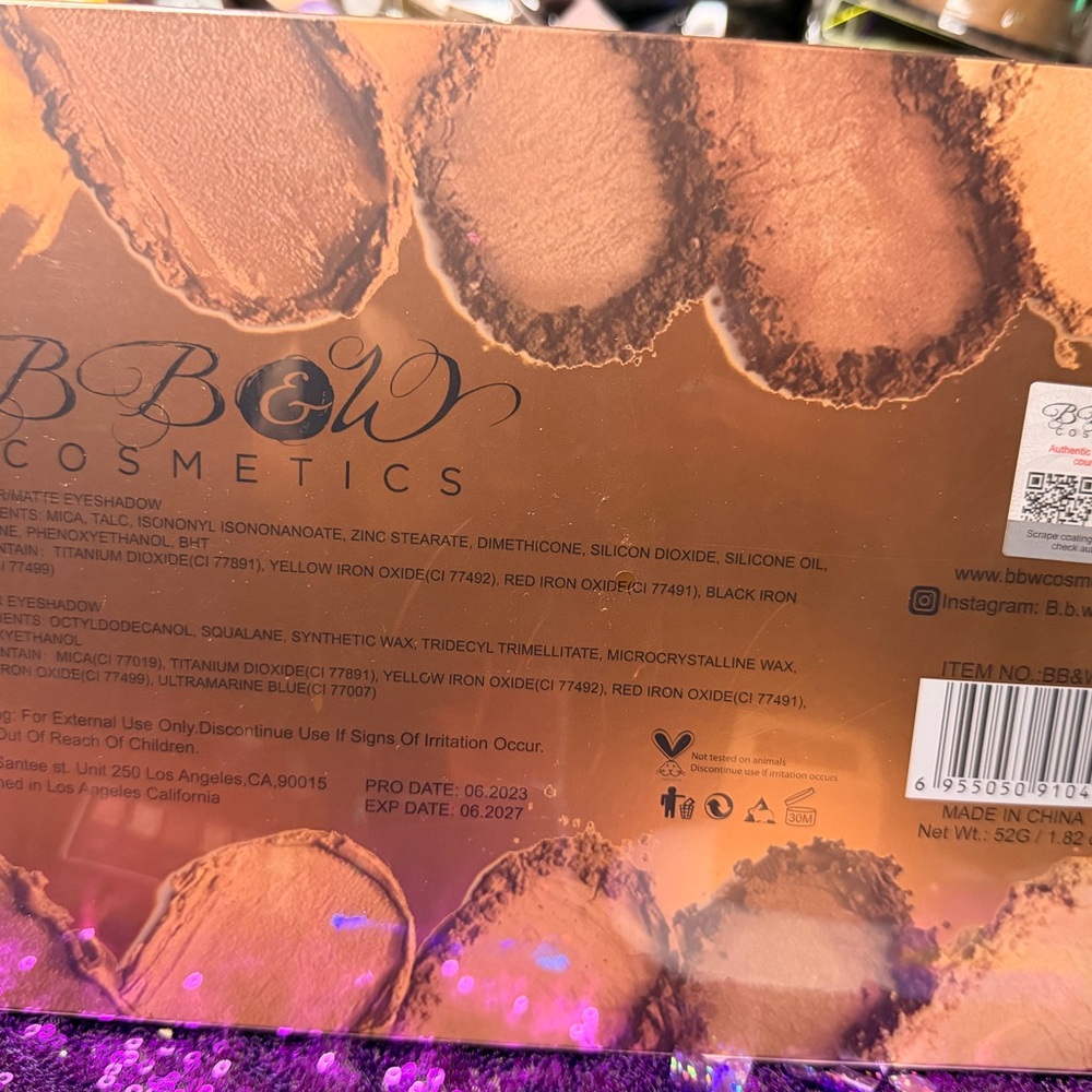 BB&W COSMETICS Chocolate 35 Color Eyeshadow Palette - SEALED - Picture 5 of 5